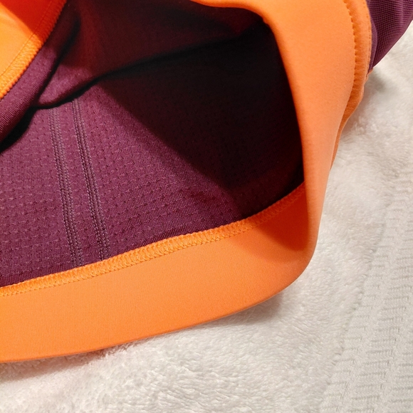 Oiselle Pockito sports Bra Orange/Purple  Size 06 NWT - Picture 6 of 6